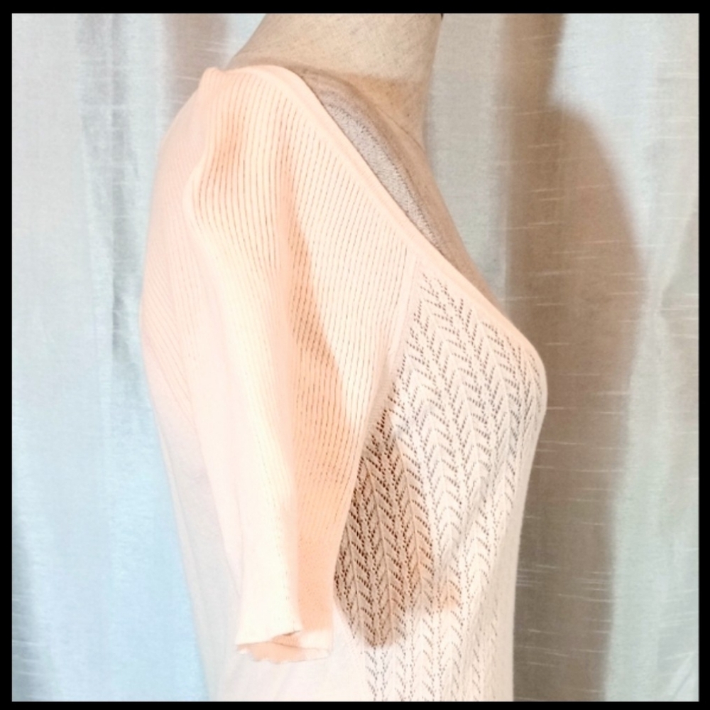 2 Pc: Nordstrom Sun Hat+Victoria Secret Knit Sweater, Short Sleeve Drop Neck, M - Picture 8 of 14
